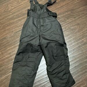 Black Snow Bib Overalls